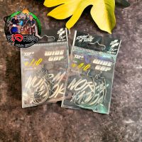 เบ็ดท้องกว้าง WIDE GAP วัดปลาติดง่าย เบ็ดเหยื่อยาง ปลายาง TSF WORM HOOK  หนอนยาง  1  ซอง มีหลายขนาด  เบ็ดหนอนขา