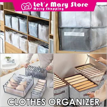 7 Grids Clothes Drawer Organizer Foldable Wardrobe Clothes Storage