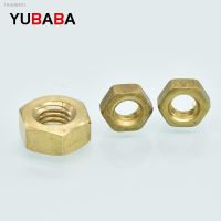 ☒◐ Copper Hexagonal Nut Brass Hex Nuts DIN934 M1.6 M2 M2 M3 M4 M5 M6 M8 M10