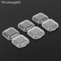 10Pcs/pack Mini Portable Plastic Transparent Storage Boxes Square Pill Jewelry Earplug Earring Protection Box Home Organization