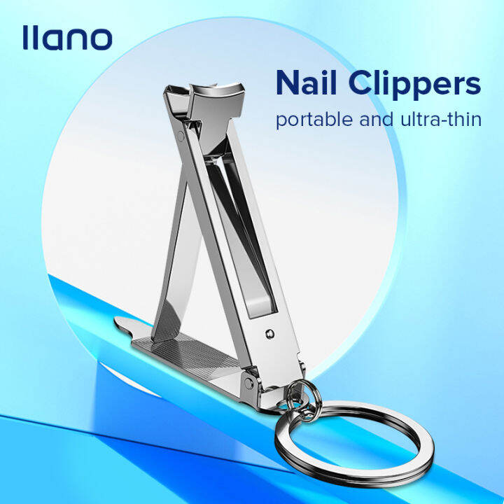 llano UltraThin Foldable Nail Clippers Portable Travel Nail Scissor