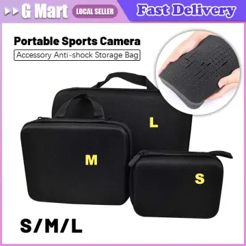Portable Small Waterproof Storage Action Camera Bag Case for Gopro Hero  4/3+/2 Session Xiaomi Yi Band 2 4K Eken H9r Accessories
