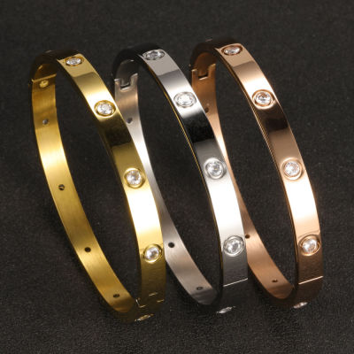 Cuff Bracelets On Hand Couple Fashion Bangles Charm Stainless Steel Bracelet For Women Jewellery Accessories Free Shipping