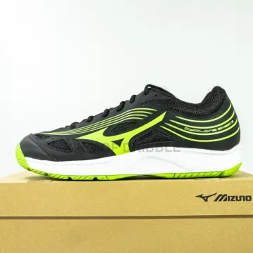 Sepatu running cheap mizuno black