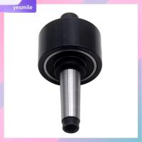 YESMILE เหล็กอัลลอยด์ เครื่องช่วยจัดการสต็อก tailstock สำหรับงานไม้ MT1 สีดำสีดำ โลหะทำงานกลึงเครื่องมือติดผนัง ทนทานต่อการใช้งาน ที่จับเครื่องมือกลางแบบหมุน เครื่องมือกลึงโลหะ