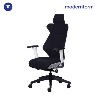 Modernform เก้าอี้เพื่อสุขภาพ เก้าอี้ผู้บริหาร เก้าอี้สำนักงาน เก้าอี้ทำงาน เก้าอี้ออฟฟิศ เก้าอี้แก้ปวดหลัง เก้าอี้ ergonomic รุ่น FLIP FLAP พนักพิงสูง เบาะและพนักพิง หุ้มผ้าสีดำ
