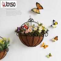 JOYSO ครึ่งรอบ Planter ตะกร้าแขวนผนังหม้อปลูกกลางแจ้งมะพร้าวอุปกรณ์ตกแต่งสวน