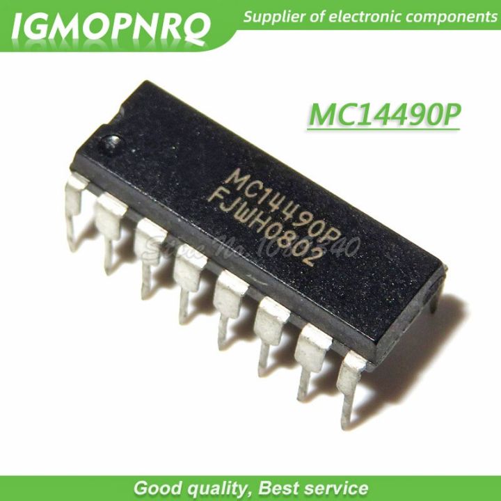 5pcs/lot MC14490P MC14490 DIP16 logic chip New Original Free Shipping