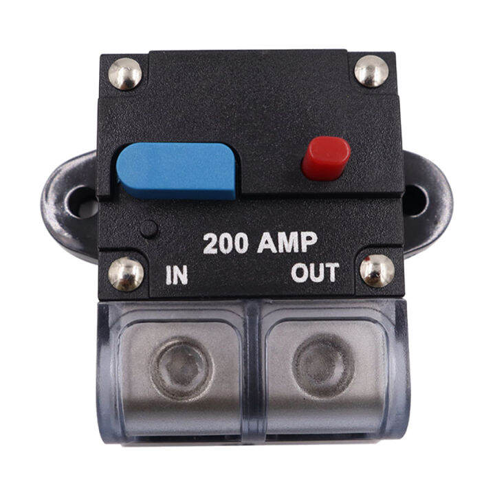 200a-เบรกเกอร์ฟิวส์อัตโนมัติสวิตช์อัตโนมัติกันน้ำ12v-24v-ด้วยตนเองรีเซ็ตตัวยึดฟิวส์แบบแถวเรียงอินเวอร์เตอร์สำหรับรถยนต์เรือรถจักยานยนต์-marine