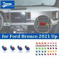 JIDIXIAN รถคอนโซลกลางเครื่องปรับอากาศ Vent ปรับตกแต่งสำหรับ Ford Bronco 2021 2022 2023 Up อุปกรณ์เสริม