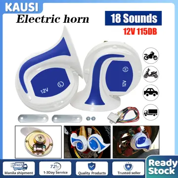 Shop 2pcs Car Motorcycle Horn Relay Loud Sound Signal 12v 115db