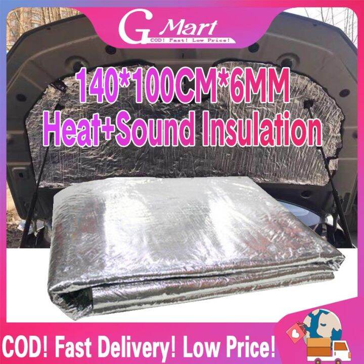 Car Hood Engine Firewall Heat Mat Deadener Sound Noise Proof Insulation Deadening Glass fiber