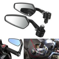 [HOT IUXKLKXLWSGH 551] 1คู่7/8 Quot; 22Mm รถจักรยานยนต์ Handlebar End Mirror กระจกมองหลังอุปกรณ์เสริม Reversing Reflective Back View Motorbike Mirrors