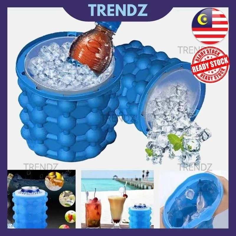 Ice Cube Maker Genie Silicone Ice bucket