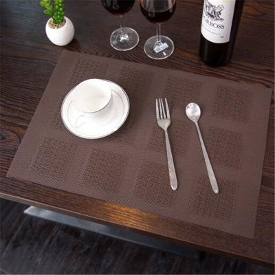 Non-Slip Placemats For Kitchen Table PVC Individuales Mat Napkins Table Decor Pads Bowl Restaurant Coasters Napkins On The Table