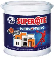 สีน้ำ ซุปเปอร์โค้ท นาโนเท็กซ์ กึ่งเงา ขนาด 3 ลิตร (915 ICI Dulux Supercote Nanotex Exterior Semi-gloss)