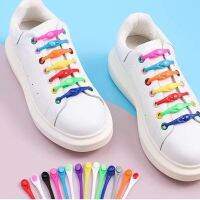 Silicone Elastic Shoelaces Special Shoestrings No Tie Running Sneakers Quick Shoe Laces Creative Lazy Children Adult 12 Pcs