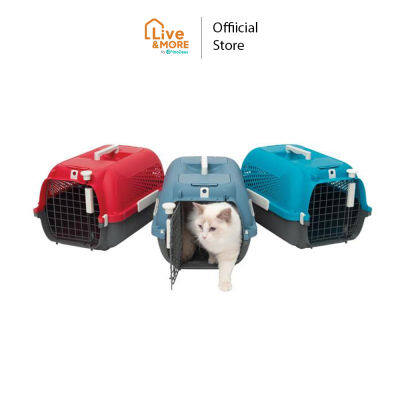 Catit แคทอิท Cat Carrier กรงเดินทางแมว กรงขึ้นเครื่องบิน มีช่องใส่น้ำและอาหาร มีให้เลือก 3 สี (เล็ก-กลาง)