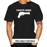 เสื้อทีเชิร์ตผู้ชายสไตล์ป๊อปยูนิเซ็กซ์ Camiseta Desgastada Militar Chiappa Rhino Revolver ท็อปส์ซูคอรอบใหม่ฤดูร้อนขายส่งตลกตลก