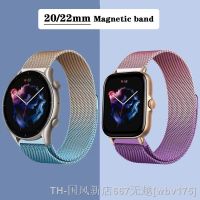 【LZ】❐▦  20mm/22mm Magnetic band For Amazfit GTS/4/2/2e/3/GTS2 Mini/GTR 47mm/GTR2/4/3/Pro stratos Metal Watch Bracelet Amazfit bip strap