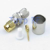 ❀ Free shipping! SMA male plug crimp for RG8 LMR400 RG213 LMR214 cable RF connector adapter wholesale