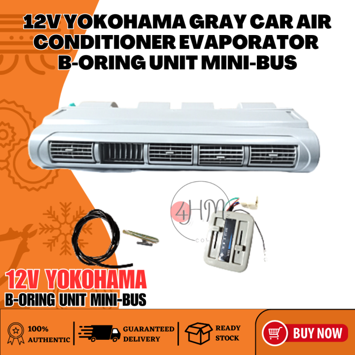 4HMC HIGH QUALITY 12V YOKOHAMA Gray Car Air Conditioner Evaporator B