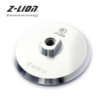 Z-LEAP 1 Piece Aluminum Based Back Pad for Diamond Polishing Pads 5 Inch M14 5/8-11 Thread Aluminum Based Backer Backing Holder