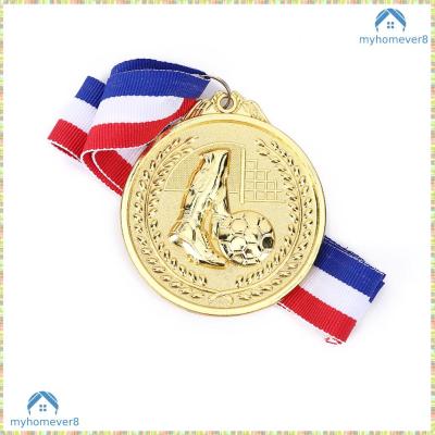 เหรียญสังกะสีอัลลอยสำหรับการแข่งขันฟุตบอลเหรียญรางวัลเกมส์ตกแต่งโรงเรียนทนทานต่อการฉีกขาด