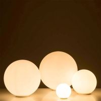 ETXLED Bubble Glass Table Lamp Modern Minimalist Round Ball White Decorative Desk Lights For Bedroom Sofa Study Indoor Illumination