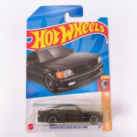 Original Hot Wheels Car 2023 Batch G Black 89 MERCEDES-BENZ 560 SEC AMG NO.150 Alloy Models Vehicles Toy for Children Diecast