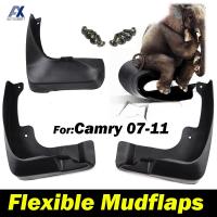 ชุด4Pcs ยืดหยุ่น Mud Flaps สำหรับ Toyota Camry Altis Aurion XV40 2007 2008 2009 2010 2011 Mudflaps Splash Guards Mudguards