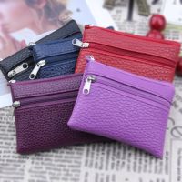 【CW】✐✘✒  New Leather Coin Purse Female Wallets Purses Children Storage Card Holder Color