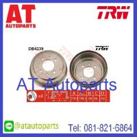 จานคู่ดิสเบรค-คู่ดรัมเบรค MITSUBISHI แลนเซอร์ อีคาร์,ท้ายเบนซ์ **ปี1990-2002 **No.DB4239 ดรัม **ยี่ห้อ TRW **ราคาขายต่อ1คู่