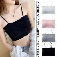 Tube Top Beauty ดีไซน์ท่อแขนกุดกลับชุดชั้นในเซ็กซี่สไตล์เกาหลี Croptop สำหรับผู้หญิงในฤดูร้อน I0L4