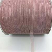 Gratis Ongkir 10yds/ล็อต1/4 "6Mm สีม่วงอ่อนโบว์ริบบิ้นผ้าโปร่งผมของตกแต่งงานแต่งงานงานฝีมือลูกไม้