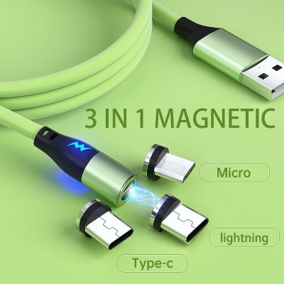（A LOVABLE）สายชาร์จแม่เหล็ก5A สายชาร์จ USB Type CMagnetUSB Data Charging WirePhoneUSB Cord Adapter