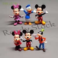 【hot sale】 ◑ B09 PRESTON 6pcs/set Mickey Mouse PVC Action Figure Minnie Mouse Cute Anime Peripheral Figures Model Cake Decorations Cartoon Children Gift Collectible Model