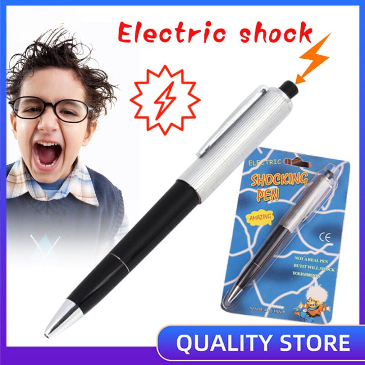 12 SHOCK PEN Shocking JOKE GAG MAGIC TRICK w/ Batteries