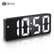 Brifit Đồng hồ kỹ thuật số LED Đồng hồ báo thức Điều khiển bằng giọng nói