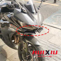 อุปกรณ์มอเตอร์ไซค์ด้านหน้าอากาศพลศาสตร์ครีบลมปีกปีกยามสำหรับ Yamaha YZF R3 R25 2014-2021