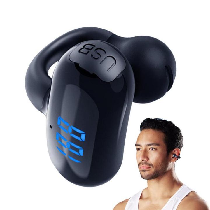 open-ear-headphones-led-display-headphones-with-ear-clip-type-c-rechargeable-call-device-for-running-walking-working-out-hiking-cycling-for-sale