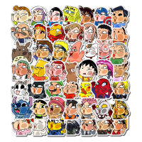 50Pcs การ์ตูนสติกเกอร์กันน้ำสเก็ตบอร์ดสโนว์บอร์ด Retro สติ๊กเกอร์ไวนิลสมุดลายกราฟฟิตีสติกเกอร์