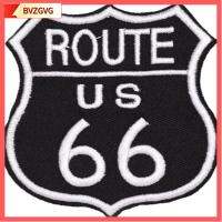 BVZGVG 20Pcs US Route 66 applique Shape แพทช์ applique เส้นทาง66สหรัฐอเมริกา โพลีเอสเตอร์ 2.873.1นิ้วค่ะ แพทช์ปักเสื้อผ้าเหล็กบน เสื้อผ้าดีไอวาย เย็บบน/รีดบนแพทช์ สำหรับผู้หญิง