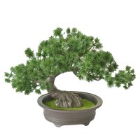 Ornaments Welcoming Pine Gift Yard Potted Office Artificial Bonsai Tree Simulation Plants Home Decor Easy Clean Desktop Display