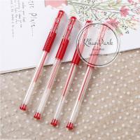 [10 ชิ้น] ปากกาเจล รุ่นยอดนิยม 0.5 มม. สีน้ำเงิน แดง ดำ ปากกา ปากกาคลาสสิก ชำระปลายทางได้ สีน้ำเงิน แดง ดำ ปากกา ? ez99.