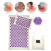 【ATG】 Nature LinenMassageSpike Acupressure Mat Plastermat บรรเทาความเครียดเบาะ