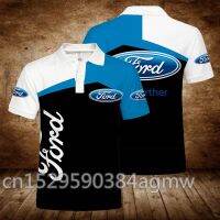 [Lanbo clothing] 2020มาใหม่ล่าสุด Ford ฤดูLanbo clothing3D พิมพ์สั้นสำหรับผู้ชายลำลองชายเสื้อโปโลเสื้อยืดเสื้อผ้ามีแบรนด์คุณภาพสูง Polo 5XL