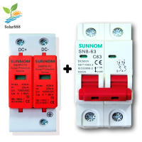 DC MCB 500v 32A SUNNOM + DC Surge Protective Device SUNNOM (เบรกเกอร์ DC32, DC63 แอมป์+กันฟ้า) ไฟฟ้ากระแสสลับ