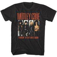 Motley Crue in ในห้องเด็กปกเดียวเพลงโปรโมชั่นโลหะหนักเสื้อยืดเสื้อผ้าผู้ชายขายร้อนเสื้อยืด