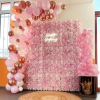 [AYIQ Flower Shop] 40X60CM ดอกกุหลาบผ้าไหมดอกไม้ประดิษฐ์ติดผนังสำหรับตกแต่งงานแต่งงานดอกไม้ผนังงานแต่งงานคริสต์มาสตกแต่งฉากหลังบ้าน